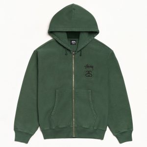 STOCK LINK ZIP HOODIE PIGMENT DYED